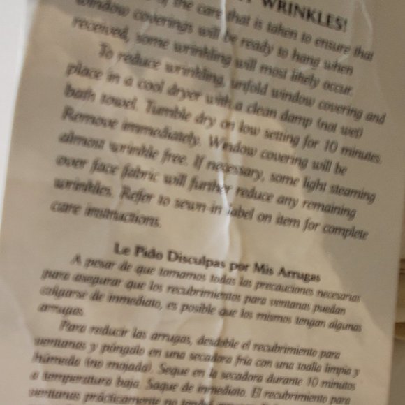 Cream Crape Scarf Valance 45 x 252" - Picture 2 of 6